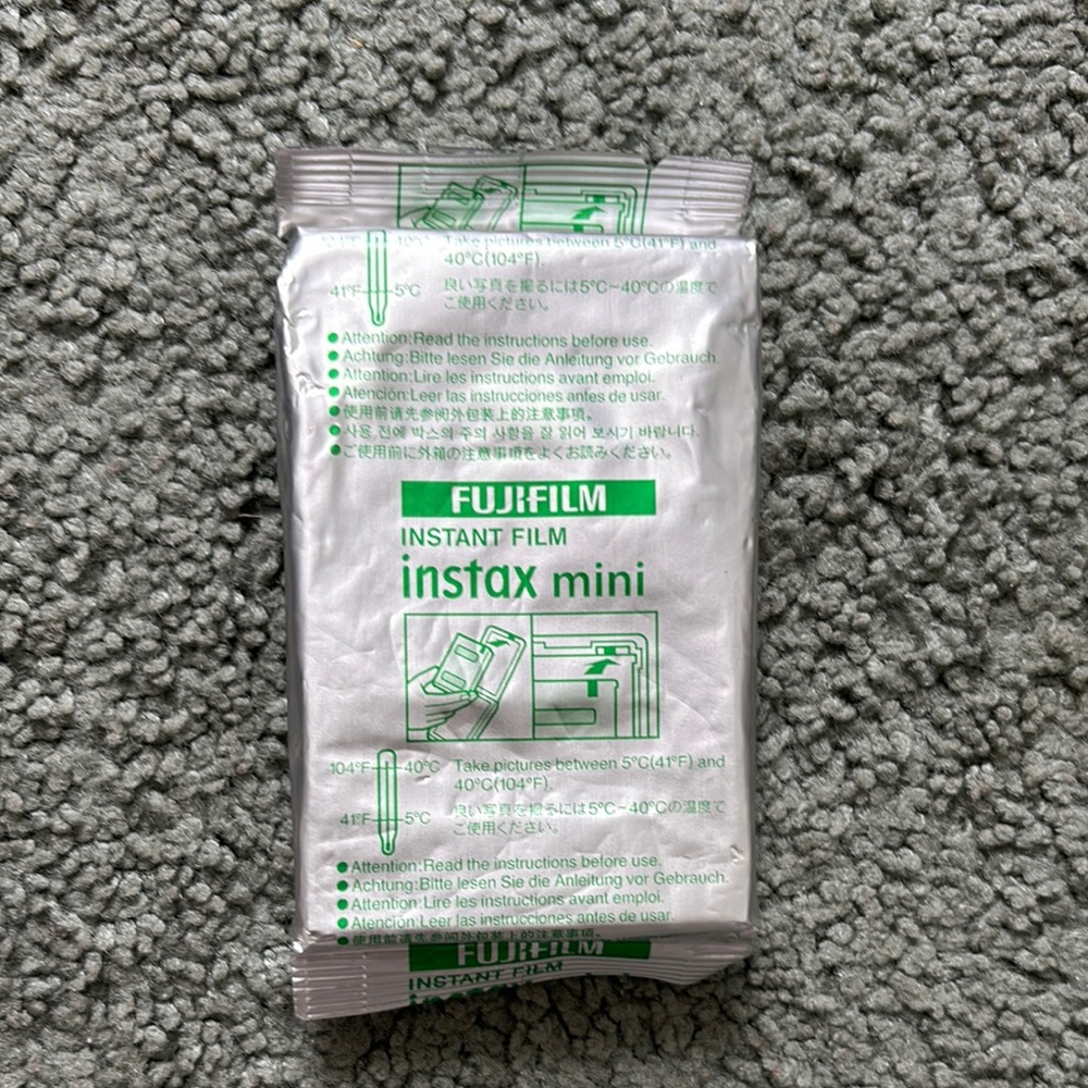 Fujifilm Instax Mini Film Pack - White and Green